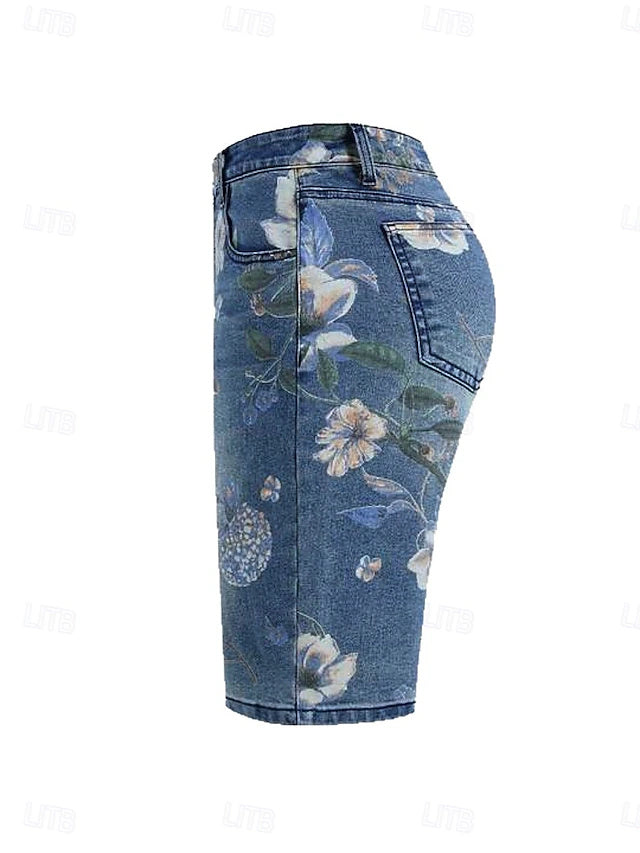 Women's Street Style Bermuda Shorts for Vacation & Casual Daily