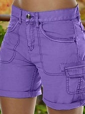 Women's Soft Comfort Casual Cargo Shorts for Daily Fashion Wear