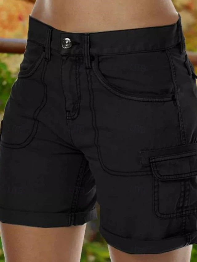 Women's Soft Comfort Casual Cargo Shorts for Daily Fashion Wear