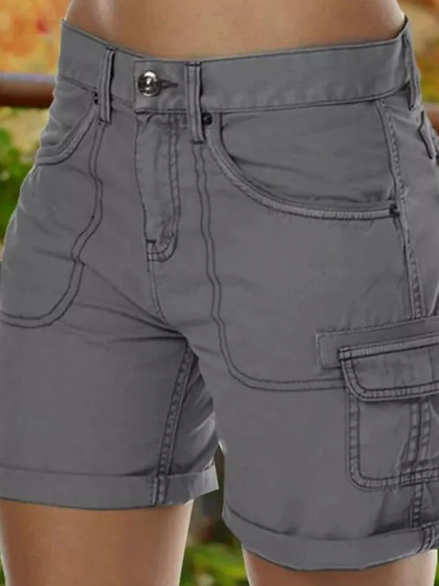 Women's Soft Comfort Casual Cargo Shorts for Daily Fashion Wear