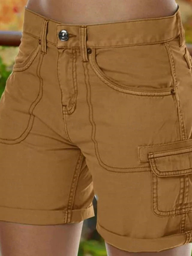 Women's Soft Comfort Casual Cargo Shorts for Daily Fashion Wear