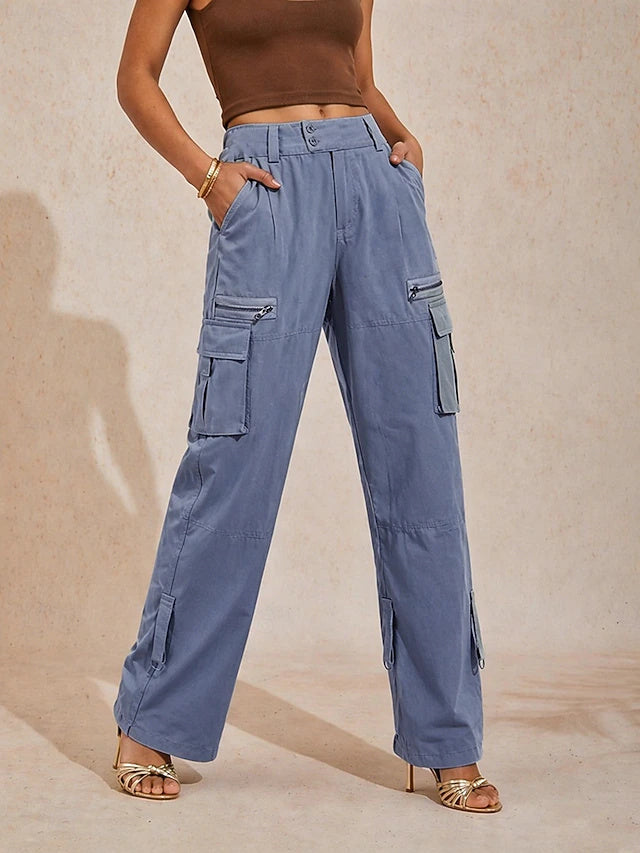 Pure cotton material for great comfort, classic solid design with practical pockets, ideal for daily wear and light sports.