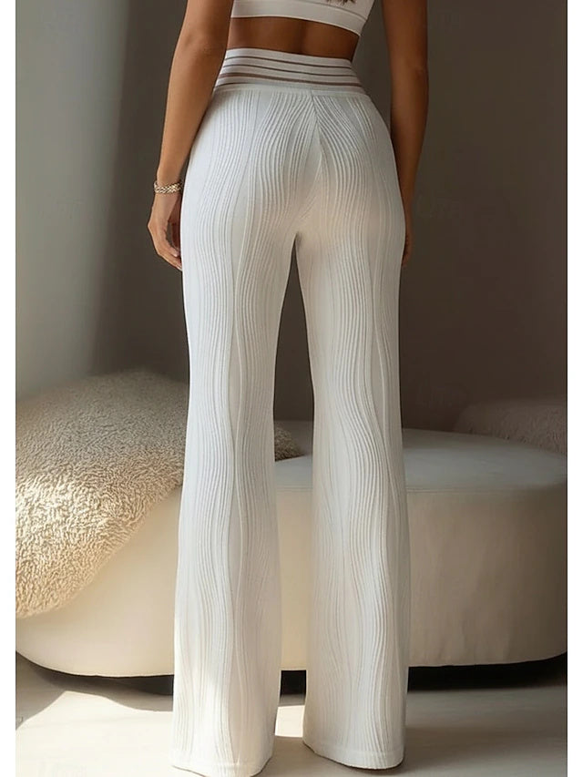 Retro flare design, breathable stretch fabric, slim and stylish for daily outings and vacations.