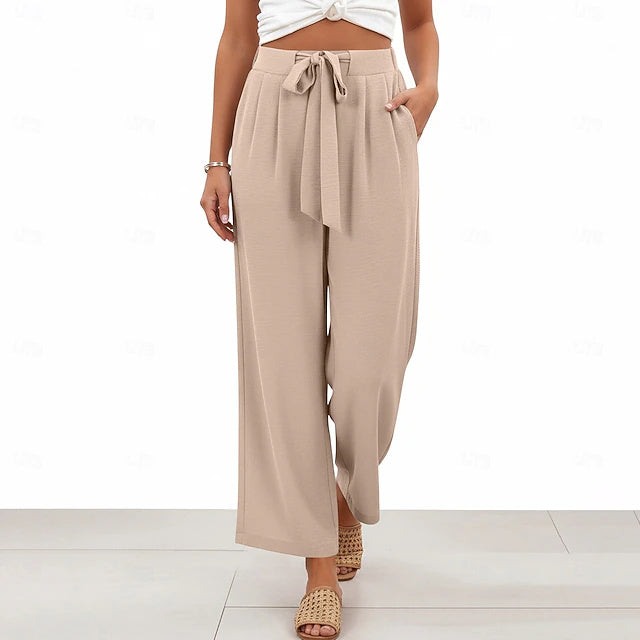 Elegant solid design, soft comfy fabric and practical pockets, great for spring vacation wear.