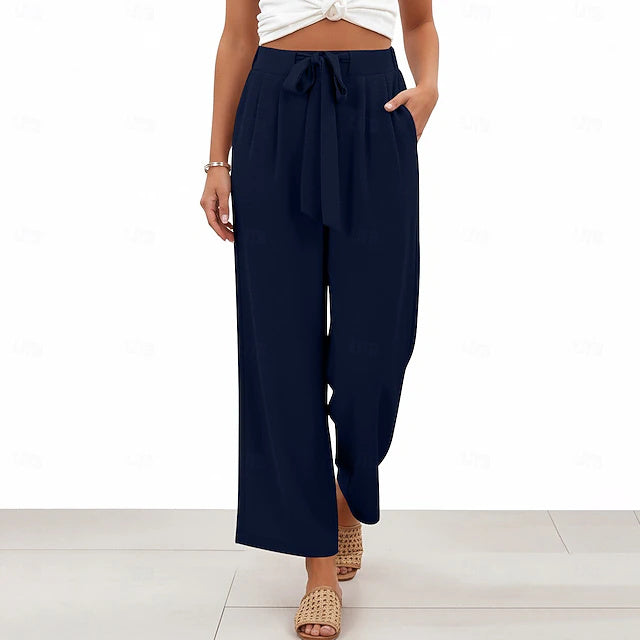 Elegant solid design, soft comfy fabric and practical pockets, great for spring vacation wear.