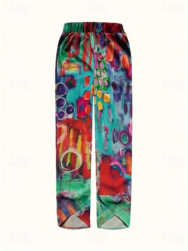 Vintage ethnic print design, soft linen-cotton fabric and loose cut, ideal for spring and summer holidays.