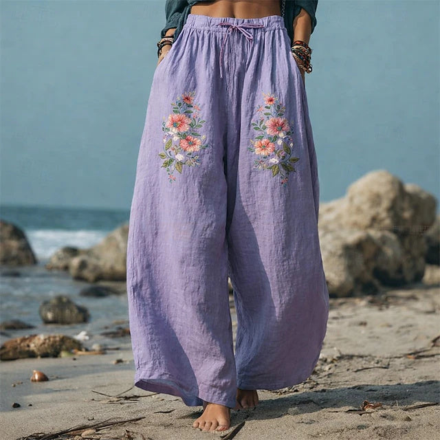Romantic floral pattern in boho style, lightweight and breathable, all-day comfort for daily wear.
