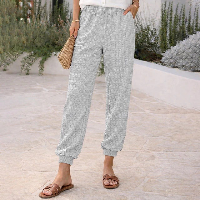 Soft waffle knit fabric, great air permeability and comfortable fit, perfect for daily casual looks.