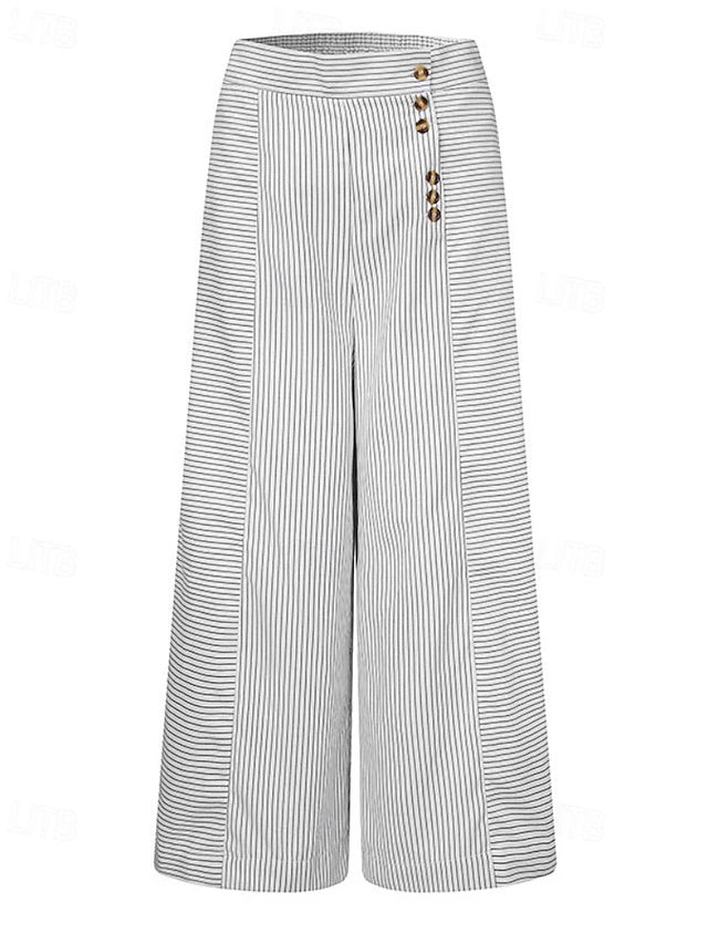 Trendy striped design, soft and comfy, great for summer outdoor activities and daily looks.