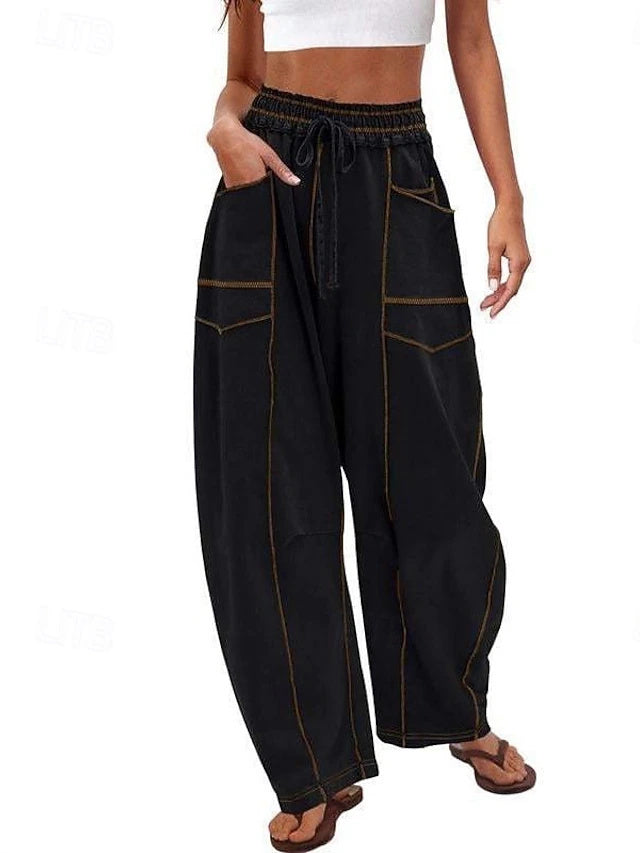 Loose retro design, soft lightweight fabric and great air permeability, comfy for vacation and daily casual looks.