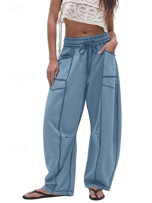 Loose retro design, soft lightweight fabric and great air permeability, comfy for vacation and daily casual looks.