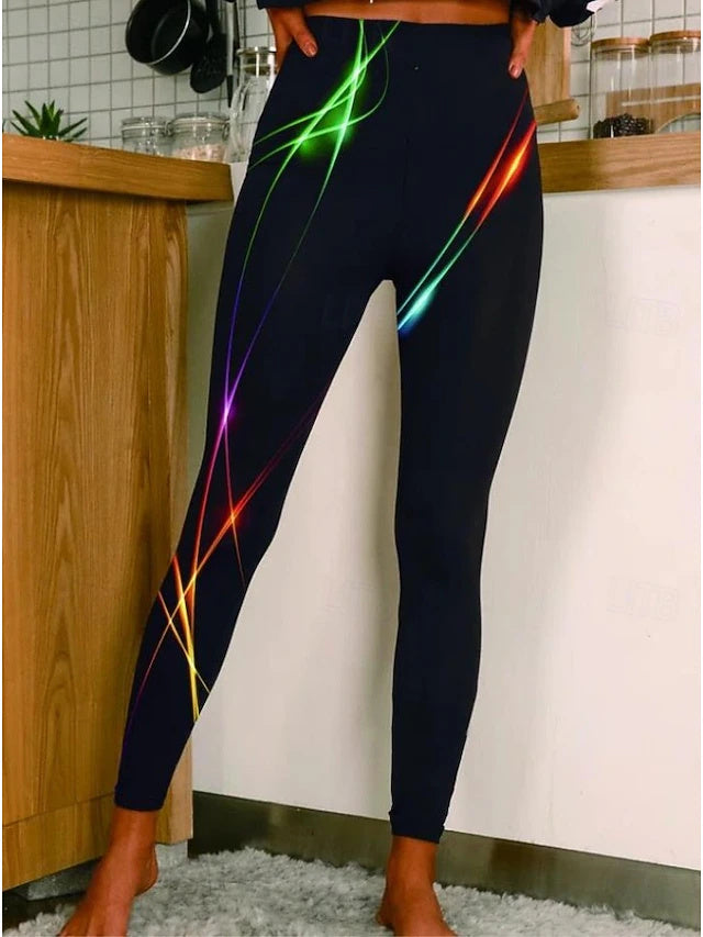 Christmas 3D Print Full Length Leggings Stretch
