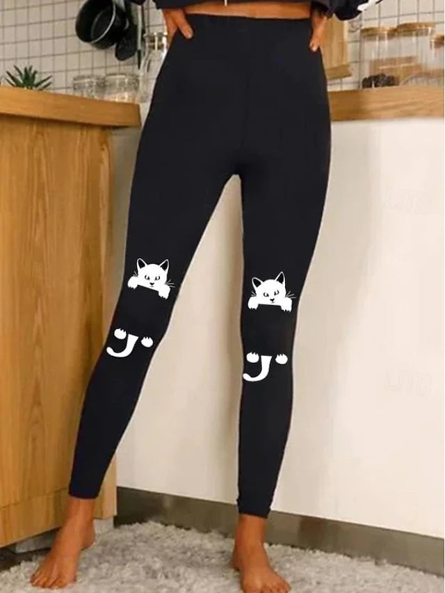 Christmas 3D Print Full Length Leggings Stretch