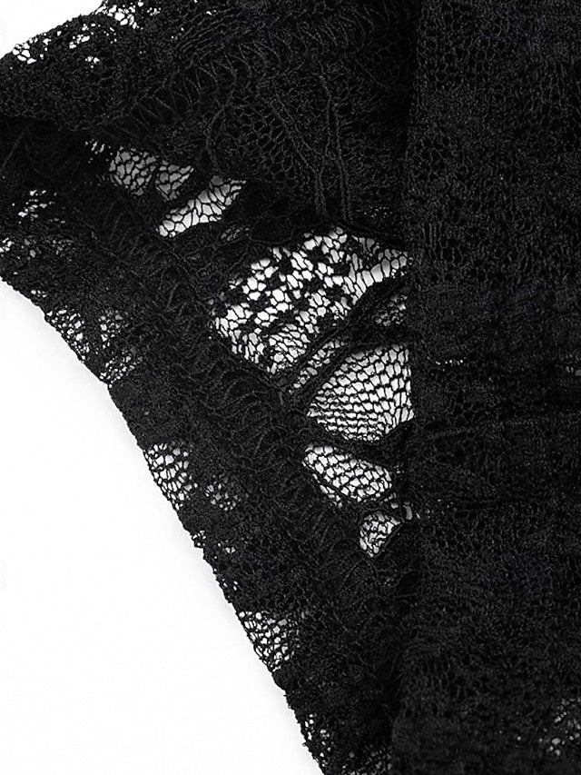 Women's Mid-Rise Lace Stretch Capri Pants, Slim Fit Fashion Trousers for Spring & Summer Vacation
