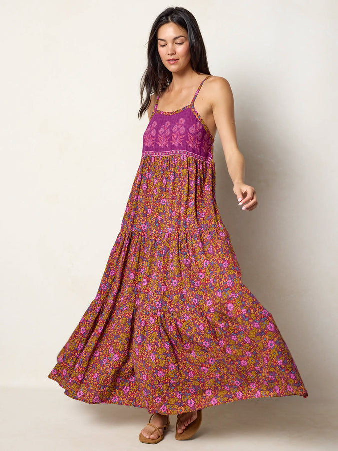 Elegant Floral Print Maxi Dress for Women