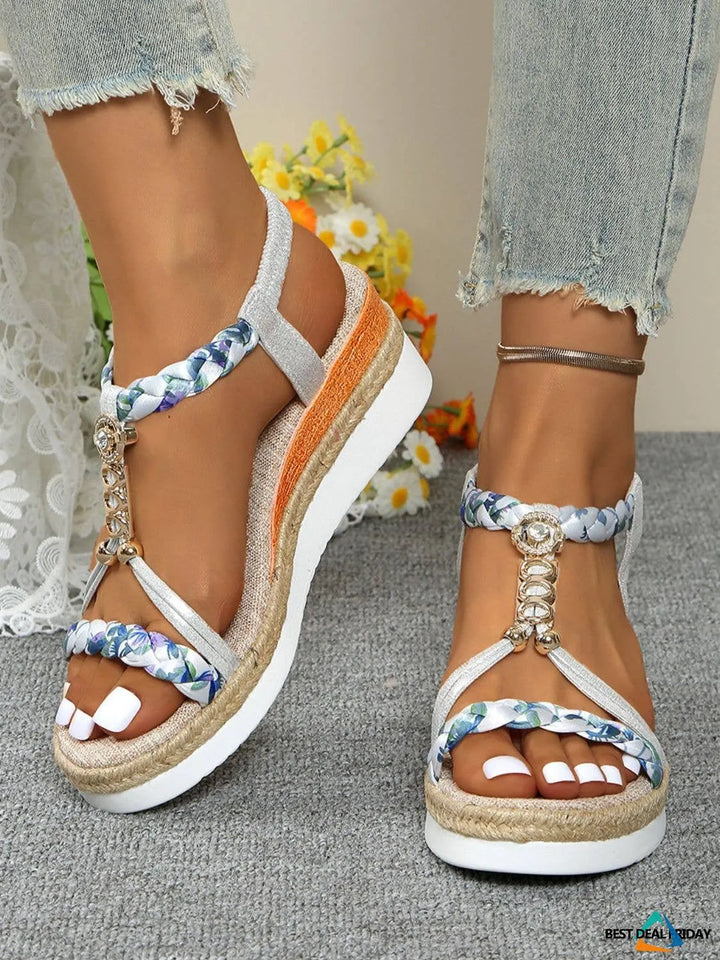 Boho Crystal Comfort Sandals